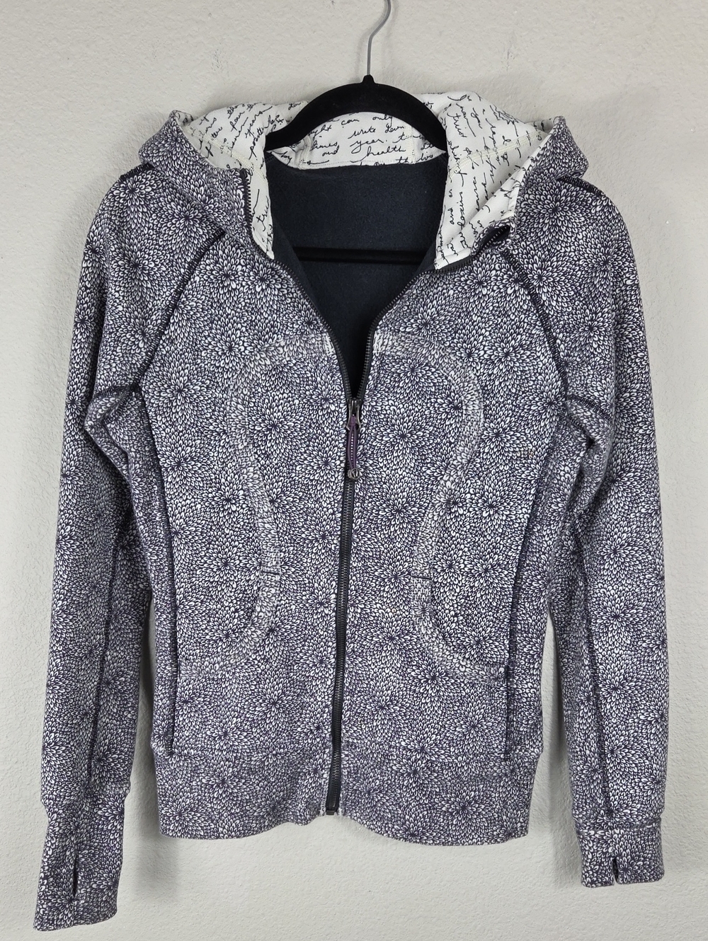 Lululemon Scuba Hoodie II Plush Petal Deep Coal Ghost Deep Coal Size 4